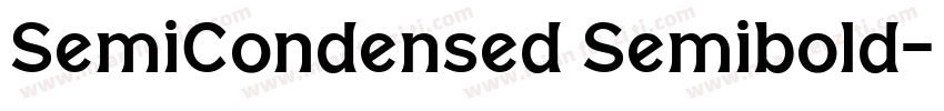 SemiCondensed Semibold字体转换